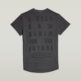 G-STAR Outlet Text Back Graphic Overdyed Lash T-Shirt Black