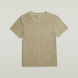 G-STAR Outlet Overdyed Front Seam Top Beige