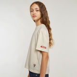 G-STAR Outlet Girls Top Loose Crop Beige