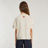 G-STAR Outlet Girls Top Loose Crop Beige