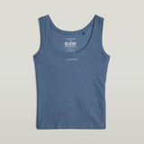 G-STAR Outlet Top sin mangas Slim Rib Azul intermedio