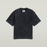 G-STAR Outlet Sudadera Acid Wash Loose Negro