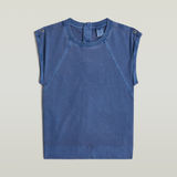 G-STAR Outlet Top Back Zip Overdyed Azul intermedio