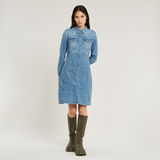 G-STAR Outlet Tacoma Slim Flare Dress Medium blue