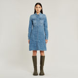 G-STAR Outlet Tacoma Slim Flare Dress Medium blue