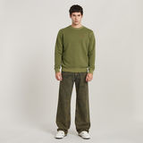 G-STAR Outlet Overdyed Sweater Green