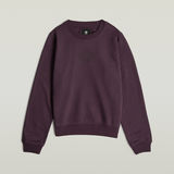 G-STAR Outlet Logo Crew Sweater Purple