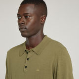 G-STAR Outlet Knitted Polo Green