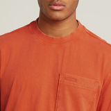 G-STAR Outlet Washed Pocket T-Shirt Red