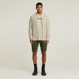 G-STAR Outlet Serrated Full Zip Knitted Cardigan Beige