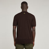 G-STAR Outlet Knitted Polo Brown