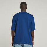 G-STAR Outlet Center Chest Boxy T-Shirt Medium blue