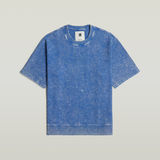 G-STAR Outlet Acid Wash Loose Sweater Mittelblau