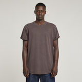G-STAR Outlet Text Back Graphic Overdyed Lash T-Shirt Brown