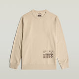 G-STAR Outlet Shipping Graphic Sweater Beige