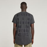G-STAR Outlet Text Back Graphic Overdyed Lash T-Shirt Black