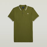 G-STAR Outlet Dunda Slim Stripe Polo Green