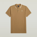 G-STAR Outlet Dunda Slim Stripe Polo Beige