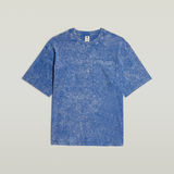 G-STAR Outlet Acid Wash Boxy T-Shirt Medium blue