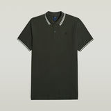 G-STAR Outlet Polo Dunda Slim Stripe Gris