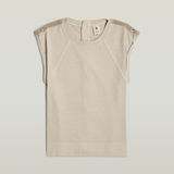 G-STAR Outlet Top Back Zip Overdyed Beige