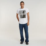 G-STAR Outlet HQ Old School Logo Lash T-Shirt White