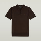 G-STAR Outlet Knitted Polo Brown