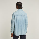 G-STAR Outlet Pleated 2-Pocket Boxy Shirt Light blue