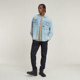 G-STAR Outlet Pleated 2-Pocket Boxy Shirt Light blue
