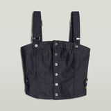 G-STAR Outlet Bustier Top Detachable Straps Dark blue