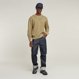 G-STAR Outlet Washed Relaxed Sweater Beige