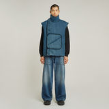 G-STAR Outlet FACETASM Unisex Padded Vest Medium blue