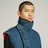 G-STAR Outlet FACETASM Unisex Padded Vest Medium blue