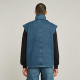 G-STAR Outlet FACETASM Unisex Padded Vest Medium blue