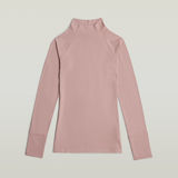 G-STAR Outlet Lecite Slim Turtle Neck Top Pink
