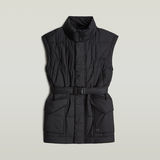 G-STAR Outlet Belted Padded Vest Black
