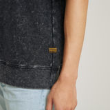 G-STAR Outlet Sudadera Acid Wash Loose Negro