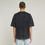 G-STAR Outlet Sudadera Acid Wash Loose Negro