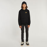 G-STAR Outlet Sudadera con Capucha Brushed para Niños Negro