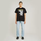G-STAR Outlet Stairs Graphic Loose T-Shirt Black
