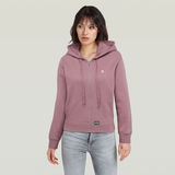 G-STAR Outlet Fyx Biker Hoodie Purple