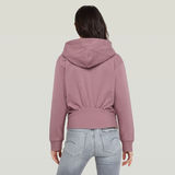 G-STAR Outlet Fyx Biker Hoodie Purple