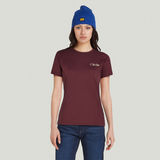 G-STAR Outlet Chest Graphic Optic Slim Top Red