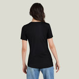 G-STAR Outlet Chest Graphic Optic Slim Top Black