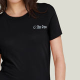 G-STAR Outlet Chest Graphic Optic Slim Top Black