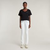 G-STAR Outlet Open V-Neck Relaxed Top Black
