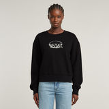 G-STAR Outlet Logo Loose Sweater Black