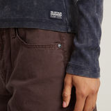 G-STAR Outlet Deep V Overdyed Henley Slim Top Dark blue