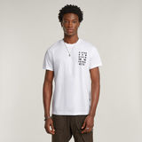 G-STAR Outlet Text Chest T-Shirt White