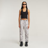 G-STAR Outlet Back Snap Slim Cropped T-Shirt Black